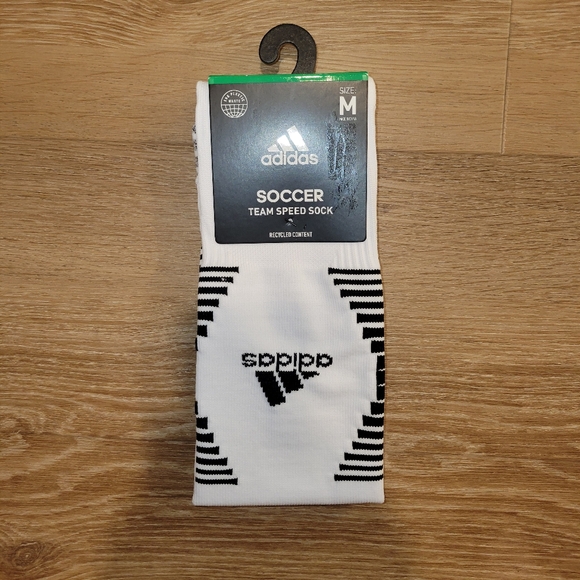 adidas Aeroknit Soccer Over The Calf Socks Men's White/Black New with Tags - Picture 1 of 10